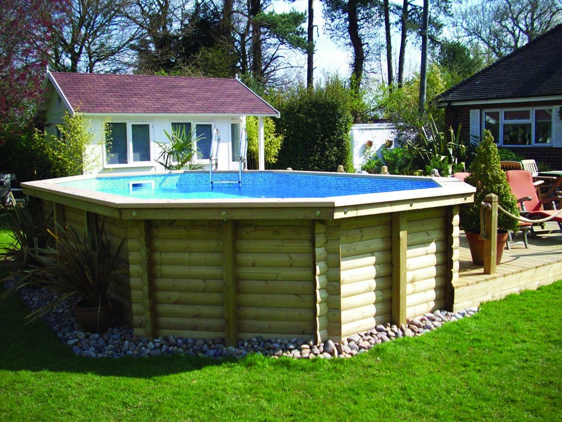 above ground pools wooden