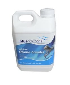 Blue Horizons - Stabilised Chlorine Granules 1 X 2kg Rapid dissolve Neutral PH